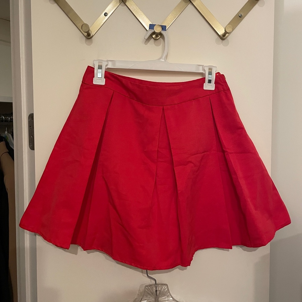 Collective Concepts Vibrant Red Skater Skirt